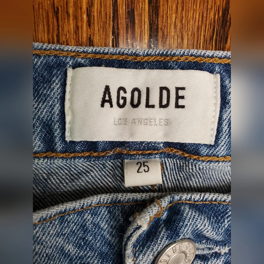 Agolde Belted Raw Hem Denim Skirt - Picture 8 of 9